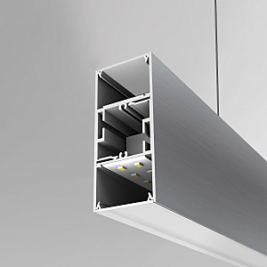 Светильник подвесной Elektrostandard Линейный светодиодный подвесной односторонний светильник 128см 25W 3000K матовое серебро (101-200-30