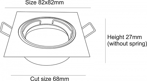 Встраиваемый светильник Deko-Light Built-in 449212