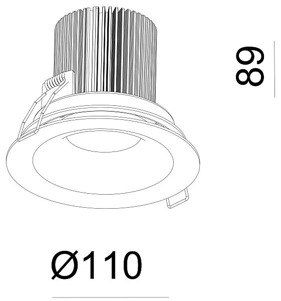 Встраиваемый светильник Deko-Light COB Back Light 565224