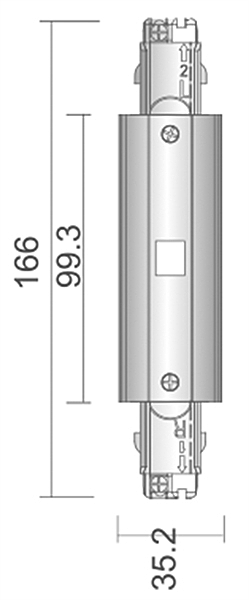 Соединитель для 3-х фазной системы лево-право Deko-Light D Line 710044