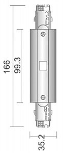 Соединитель для 3-х фазной системы лево-право Deko-Light D Line 710044
