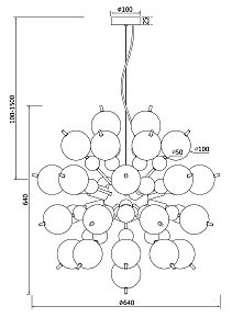 Подвесная люстра Maytoni Bolla MOD133PL-08BS