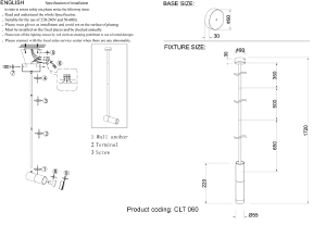 Плафон Crystal Lux Clt 060 CLT 060_00 COP