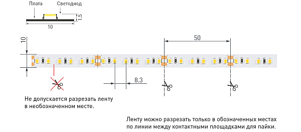 LED лента Arlight RT открытая 030007(2)