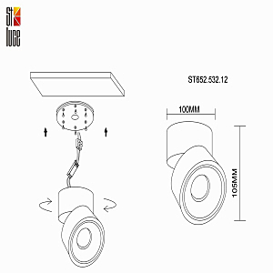Накладной светильник ST Luce St652 ST652.532.12