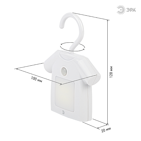 Детский ночник ЭРА NLED-486 NLED-486-1W-MS-W