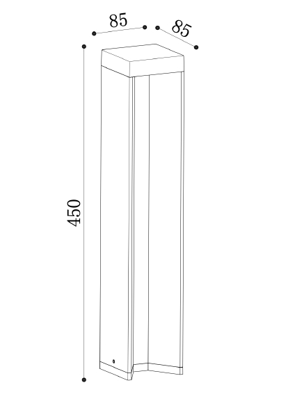 Уличный наземный светильник Maytoni Essen O596FL-L9B4K