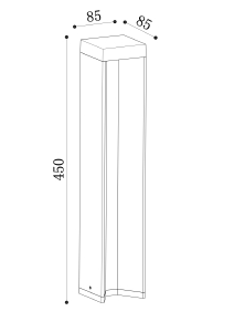 Уличный наземный светильник Maytoni Essen O596FL-L9B4K