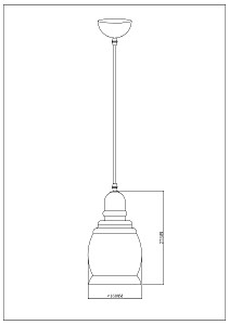 Светильник подвесной Escada Fireside 1101/1