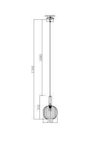 Светильник подвесной Freya Modern Market FR8012PL-01BS