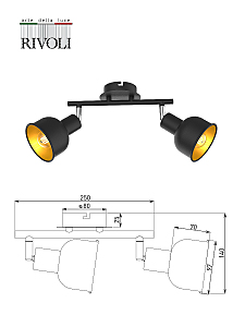 Светильник спот Rivoli Jessica 7050-702