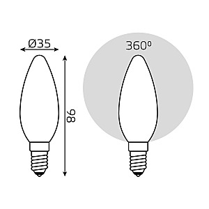 Светодиодная лампа Gauss 103201209-D