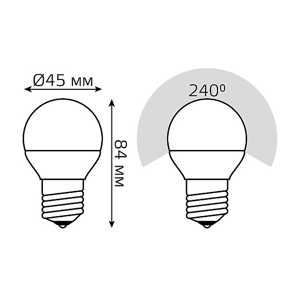 Светодиодная лампа Gauss 105102307-D