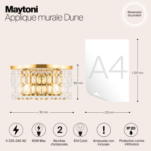 Настенное бра Maytoni Dune DIA005WL-02G