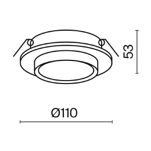 Встраиваемый светильник Maytoni Hoop DL086-GX53-RD-W