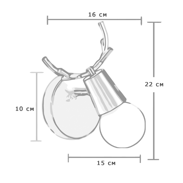 Настенное бра ImperiumLoft Deer01 181037-26