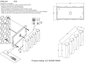 Уличный настенный светильник Crystal Lux Clt 022 CLT 022W4 BL 4000K