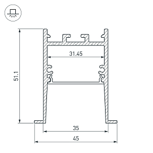 Профиль Arlight Sl-Comfort 031766