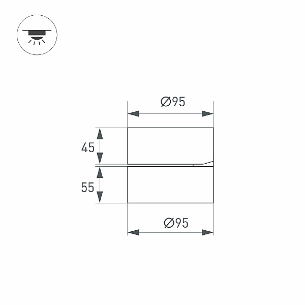 Светильник спот Arlight Rondo Flap 028156