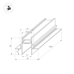 Шинопровод Arlight Mag-25 036121