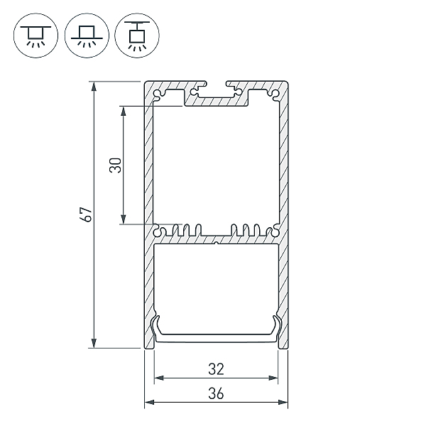 Профиль Arlight Sl-Line 036303