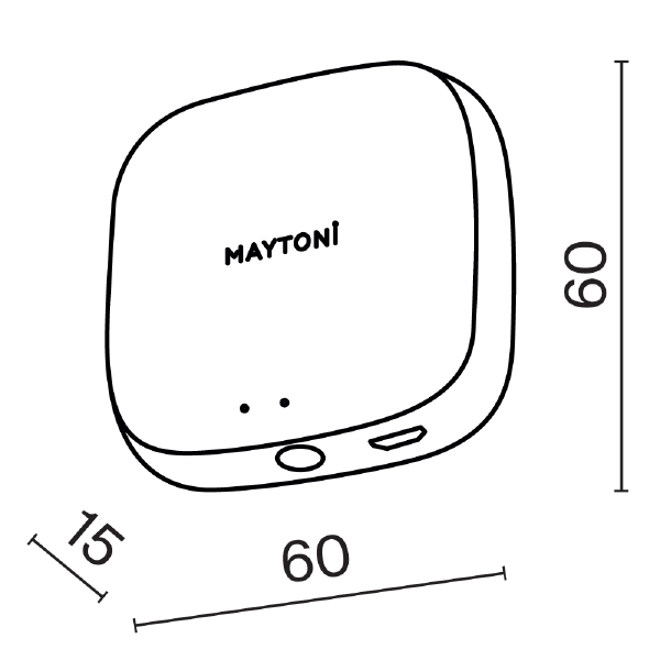 Центр управления умным домом Maytoni Smart Hub Maytoni Smart Control MD-TRA034-W