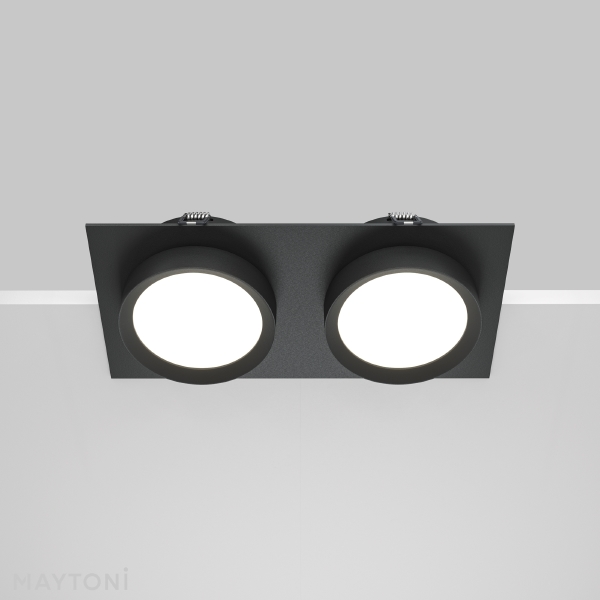 Встраиваемый светильник Maytoni Downlight DL086-02-GX53-SQ-B