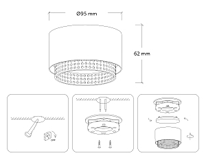 Накладной светильник Ambrella Techno family TN71271