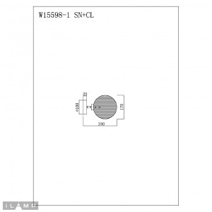 Настенное бра iLamp Panorama W15598-1 SN+CL