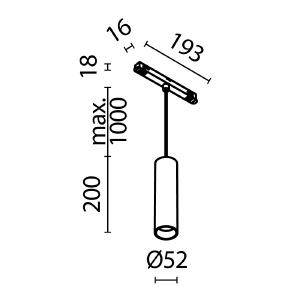 Трековый светильник Maytoni Focus LED Exility TR041-2-12W3K-BBS