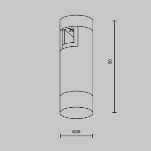 Трековый светильник Maytoni Skim TR145-1-3W3K-W-BS