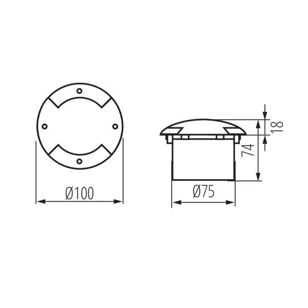 Подсветка для ступеней Kanlux Roger 7281