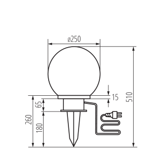 Грунтовый светильник Kanlux Idava 23510