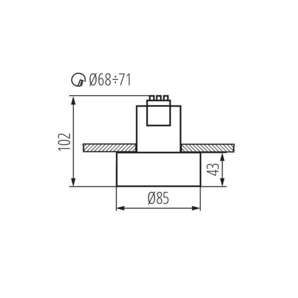 Встраиваемый светильник Kanlux Mini 27575