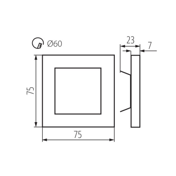 Подсветка для ступеней Kanlux Apus 32488