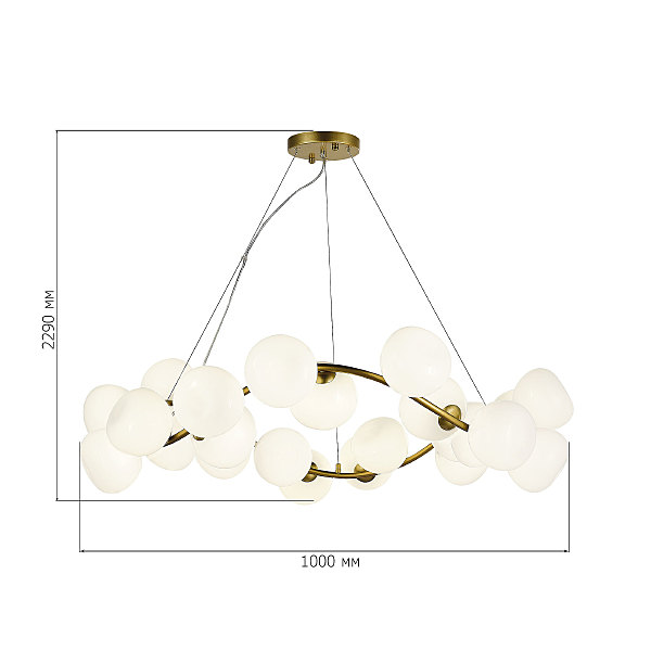 Подвесная люстра ST Luce Sweven SL1519.303.24