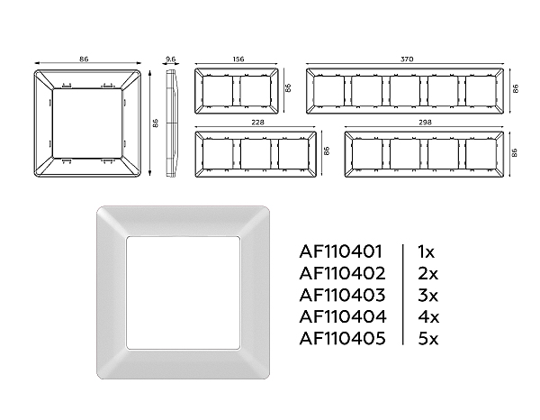 Рамка Ambrella Volt Line AF110401