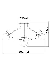 Потолочная люстра Arte Lamp Peacock A1369PL-7MD