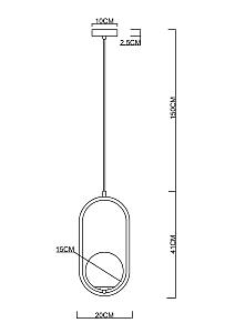 Светильник подвесной Arte Lamp Matisse A7745SP-1BK