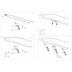 Трековый светильник iLEDEX TECHNICAL VISION48/22 4822-010-D82-12W-38DG-3000K WH (WALL WASHER)