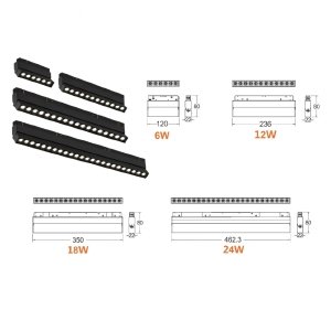 Трековый светильник iLEDEX TECHNICAL VISION48/22 4822-003-L350-18W-38DG-4000K-WH