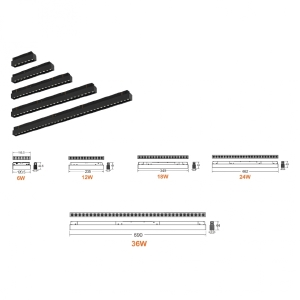 Трековый светильник iLEDEX TECHNICAL VISION48/22 4822-002-L690-36W-38DG-3000K-BK