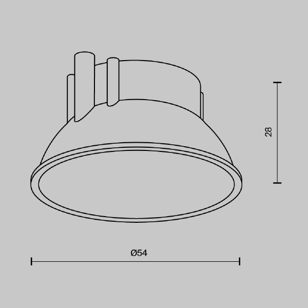 Декоративная рамка отражатель Alfa LED Maytoni Accessories Ring8-10W-RD-BS