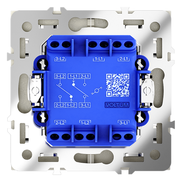 Проходной переключатель двухклавишный Voltum S70 VLS020305