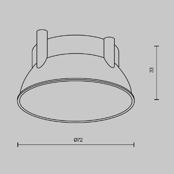 Декоративная рамка-отражатель для светильников серии Alfa LED Maytoni Accessories Ring12-15W-RD-W