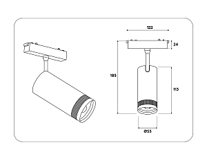 Трековый светильник Ambrella Track System GV1571