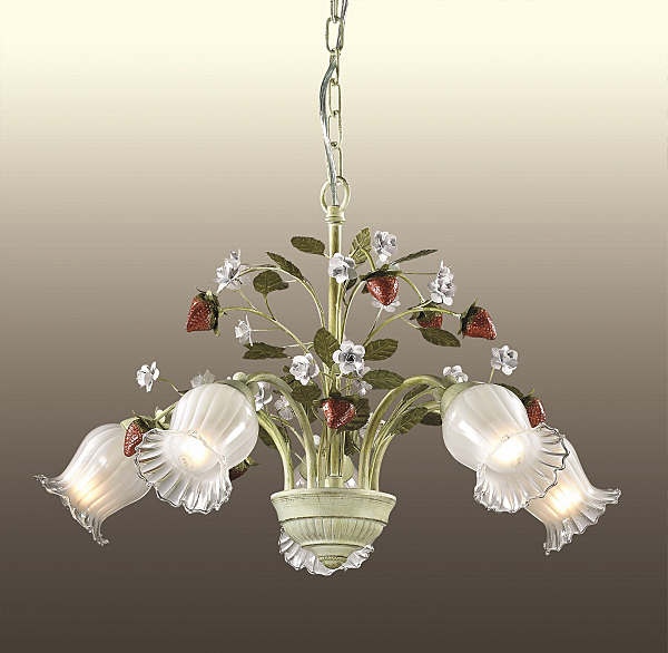 Люстра подвесная с цветочками Fragola 2800/5 Odeon Light